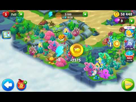 fishdom gameplay level 4802 to 4811 with crab adventure