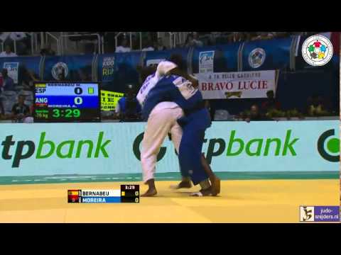 Judo 2013 World Championships Rio de Janeiro: Bernabeu (ESP) -Moreira (ANG) [-70kg]
