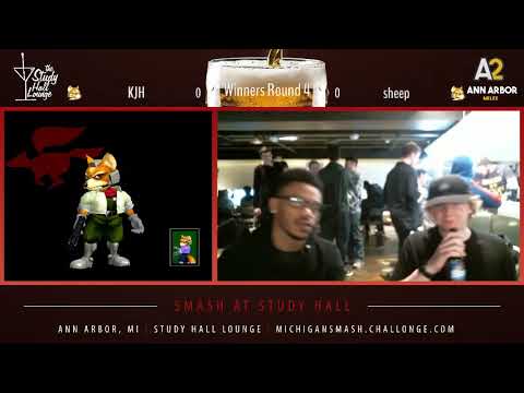 Smash At Study Hall - Sheep (Fox) vs. KJH (Fox) Smash Melee Winners Round 4