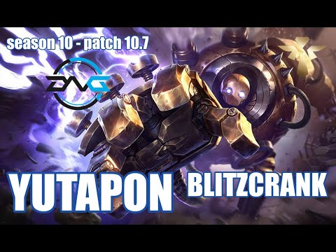 【韓国サーバー/GM】DFM YUTAPON ブリッツクランク(Blitzcrank) VS T1 Kuri タムケンチ(Tahmkench)SUP - Patch10.7KR Ranked【LoL】