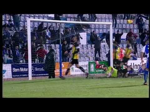 Gol de Hidalgo (3-0) en el CE Sabadell - Girona CF - HD