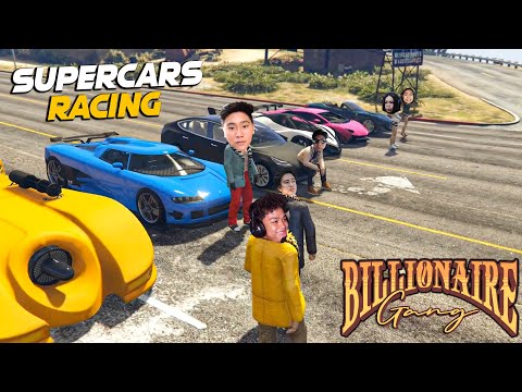 Billionaire Gang SUPERCARS Racing!! | GTA 5