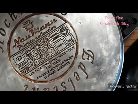 Topfboden schnell und einfach renigen- Dreckigen Pfannenboden - 3 phút để chà 1 chiếc nồi sạch.