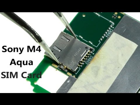 Sony xperia m4 aqua sim card reader repair guide