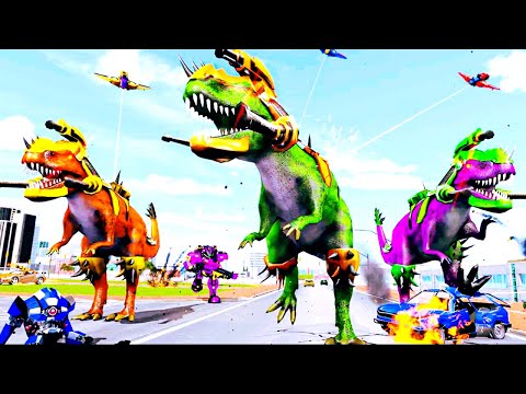 Dino Robot Car Transforming game Robot car games ( Android)