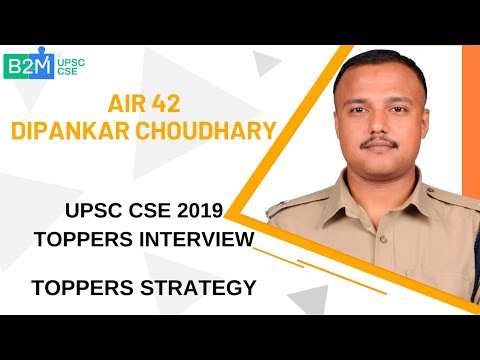 Dipankar Choudhary AIR 42 UPSC 2019 Interview with Saurabh Pandey | UPSC CSE Topper's Strategy