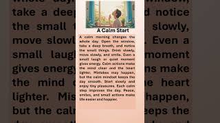 A Calm Start “Start Today, Do Confidently Tomorrow!” #boostyourconfidence #affirmations #calm