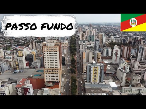 PASSO FUNDO VISTO DE CIMA COM IMAGENS DRONE DJI MINI 2 -TRAVEL LIVRE