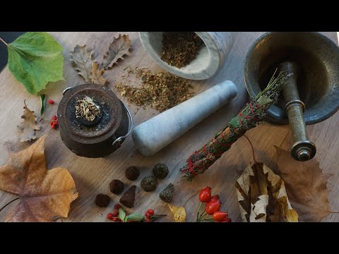 How to make NATURAL HANDCRAFTED Autumn INCENSE in cones, incense sticks, and charcoal with RECIPES