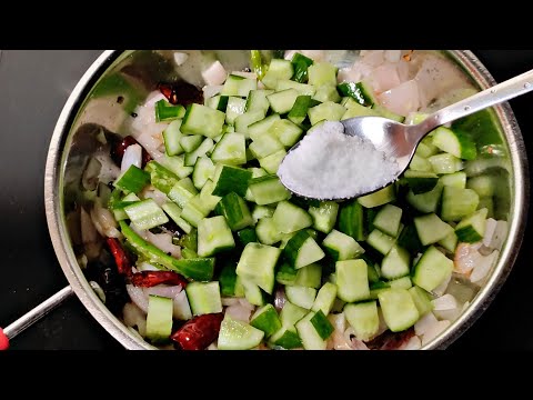 Have Some Cucumber?Make This 5 Minute Curry For Rice,Roti,Chapati