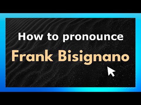 How to Pronounce Frank Bisignano (US/American Pronunciation) with Audio and Phonetic Spelling