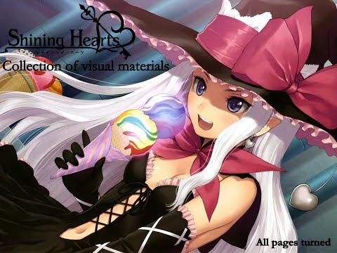 Shining Hearts: Collection of Visual Materials by Tony Taka. All pages turned.