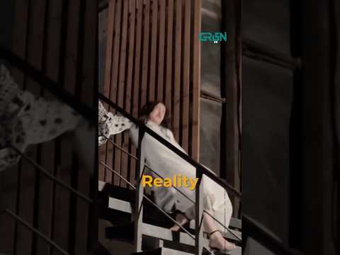 Shocking Moment 😱 𝗬𝘂𝗺𝗻𝗮 𝗭𝗮𝗶𝗱𝗶 Accident Falling Down From Stairs 😢BTS Drama Gentleman #shorts