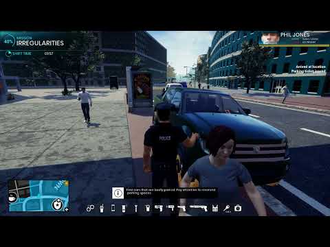 Police Simulator Patrol Duty - Parking tickets, foot pursuit and tasing of assault suspect