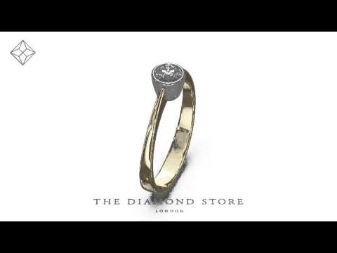 UT29 - Certified Emily 18K Gold Diamond Engagement Ring 0.25CT