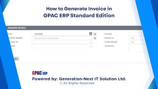 Generate Invoice