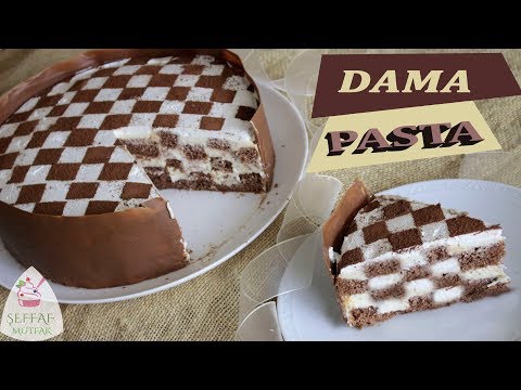 Dama Pasta /TEK PANDİSPANYA İLE KREMAYA DOYMUŞ MUHTEŞEM BİR PASTA/BİR DEN FAZLA SÜSLEME TEKNİĞİ İLE