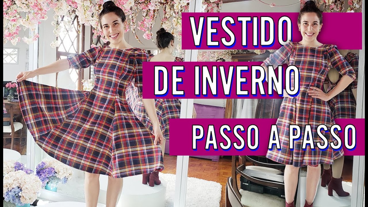 Watch Now VESTIDO DE INVERNO PASSO A PASSO I Tutorial VESTIDO DE INVERNO PASSO A PASSO I Tutorial