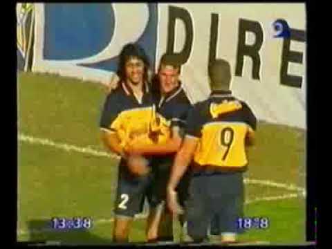Gol de Arruabarrena a Independiente (Boca 2-Independiente 0 24-07-1999)