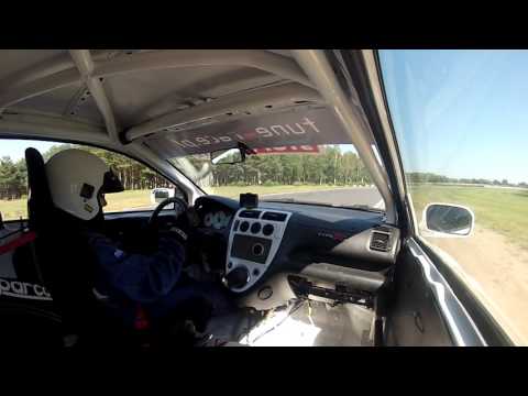 Two flying laps of Tor Poznań in a Group N Honda Civic Type R (EP3)