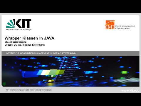 Anfängerkurs  Programmieren JAVA OO -10 Wrapper Klassen