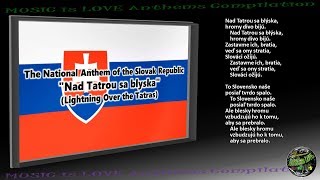 Slovakia National Anthem &quot;Nad Tatrou sa blyska&quot; INSTRUMENTAL with lyrics