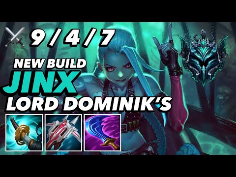 WILD RIFT JINX : NEW BUILD OP LORD DOMINIKS IS RAMPAGE - SOLO RANK SEASON 7