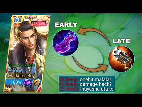 ZILONG NEW ONEHIT BUILD🔥 NEW BROKEN FIRST ITEM FOR EARLY AND LATE GAME DAMAGE HACK! | MLBB