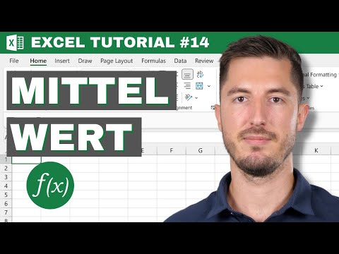 Grundlegende Excel Funktionen | Die MITTELWERT Funktion erklärt - Excel Tutorial #14