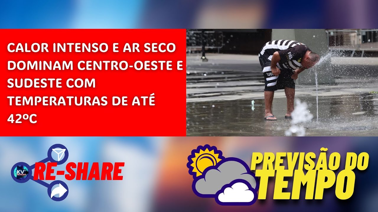 🔴 PREVISÃO DO TEMPO PARA HOJE  20 DE SETEMBRO DE 2024