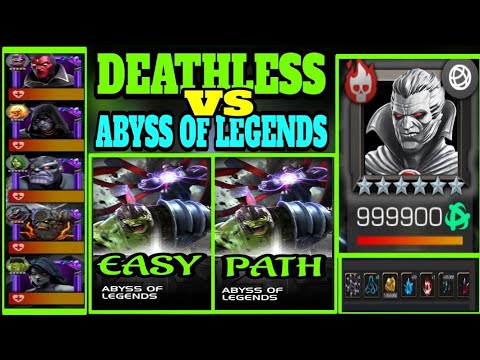 Abyss Of Legends Easy Path with deathless team
