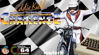 EDDIE KIDD JUMP CHALLENGE – Commodore 64 (1984) | Mastertronic's Stunt Bike Classic