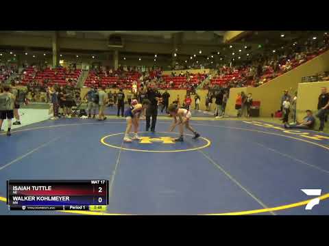 97 Lbs Champ. Round 1 - Isaiah Tuttle, NE Vs Walker Kohlmeyer, MN 1b20