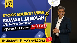 #Ep.187| Stock Market View and Sawaal Jawaab with Trades Discussion by Avadhut Sathe