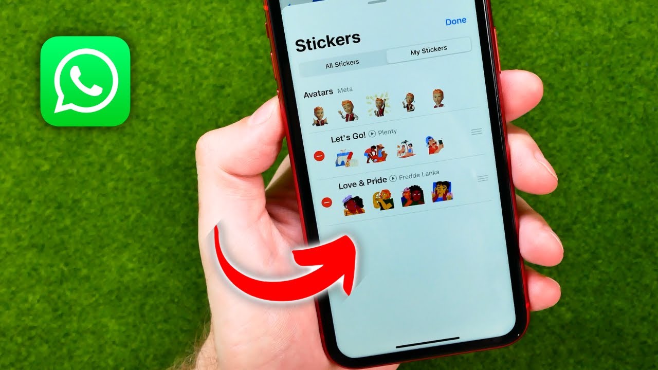 How to remove the WhatsApp sticker?
