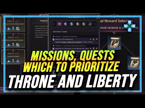 Throne And Liberty Missions, Quests Which to Prioritize #throneandliberty #mmorpg