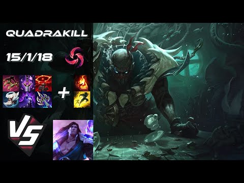 SUPPORT Pyke vs Taric [QUADRAKILL] - NA Grandmaster Patch 14.9