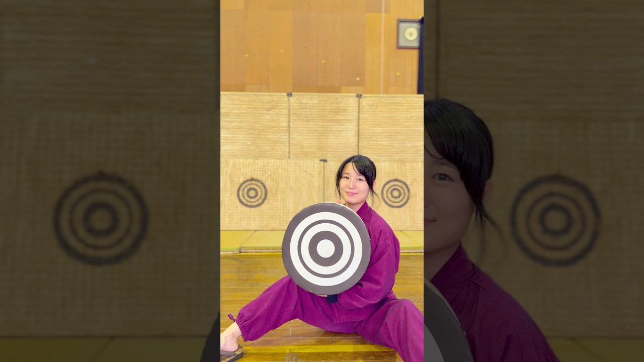 弓道場を手作り→射るまで。 #弓道 #女武芸者 #結井