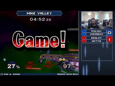 Mike Valley - Polish & Juicebox vs Zealot & Zetts - Winners Semis - Melee Doubles