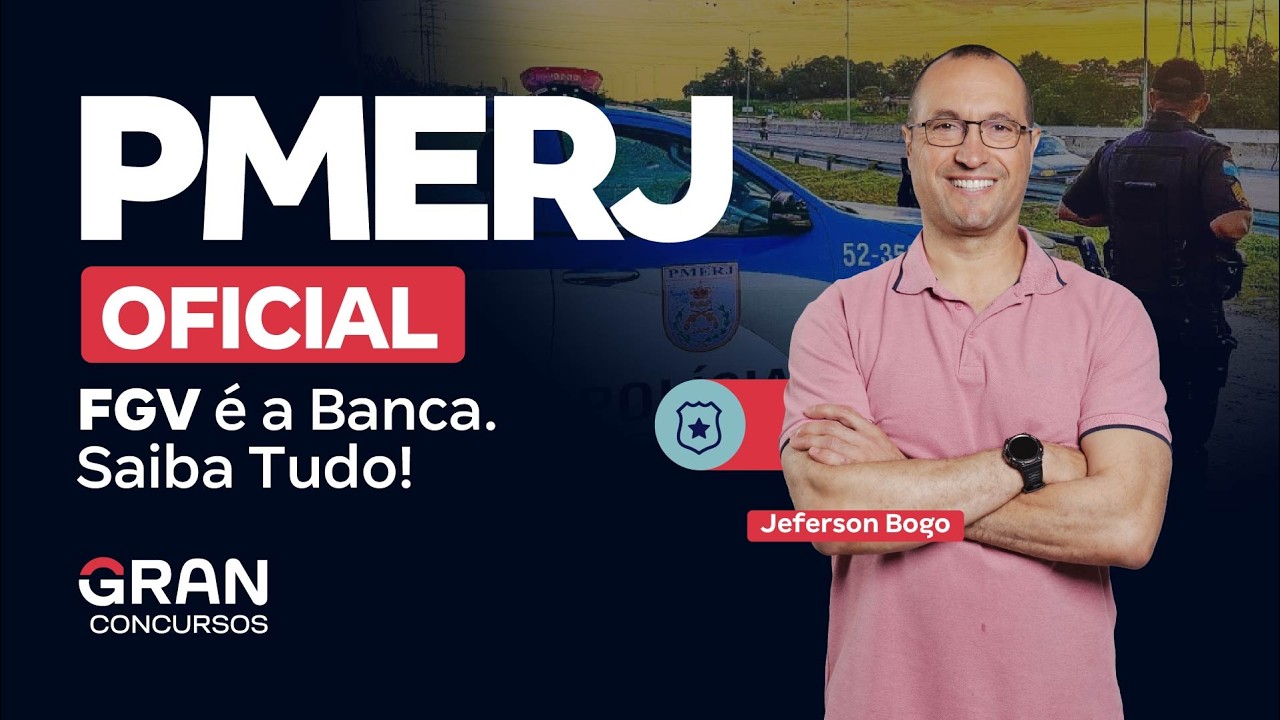 Concurso PMERJ Oficial: FGV é a Banca. Saiba Tudo!