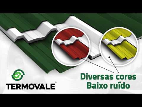 Telha Termoacústica com Sanduíche de EPS TP 40 (Telha Térmica)  - Termovale