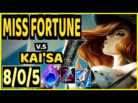 MISS FORTUNE vs KAI'SA - 8/0/5 KDA BOTTOM ADC GAMEPLAY - EUW Ranked MASTER