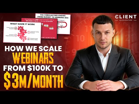 How To Scale Your Webinar To $1 Million+ A Month Through Creative Testing