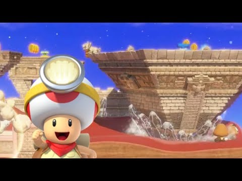 Captain Toad Treasure Tracker Sand Kingdom Level (Secret Of The Inverted Pyramid)