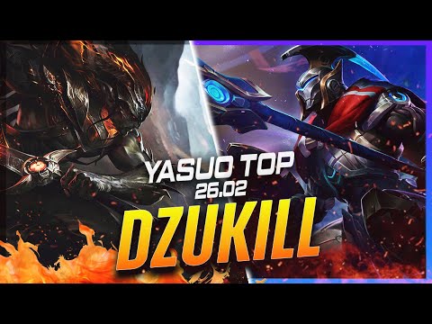 Dzukill - Yasuo vs Pantheon TOP Patch 26.2 - Grandmaster Yasuo Gameplay