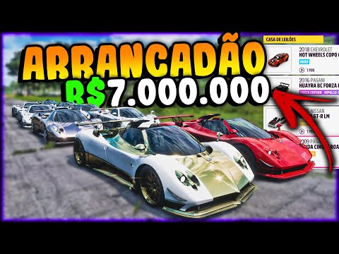 VALENDO R$7.000.000 MILHÕES - ARRANCADÃO de LEILÃO FORZA HORIZON 5 ONLINE