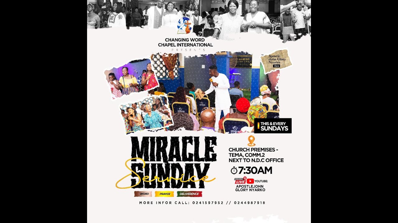 SUNDAY MIRACLE SERVICE  ( 23TH-JUNE-2024)