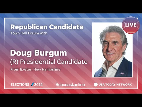 Watch live Doug Burgum answers voters’ questions in New Hampshire town hall