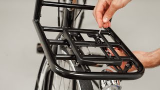 Atran Velo Sort Newrack Front bagagebærer adapter med AVS