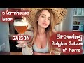How to brew a Belgian Saison beer. A farmhouse beer recipe. Perfect home beer for hot summer.